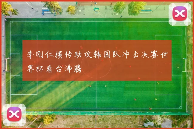 李刚仁横传助攻韩国队冲击决赛世界杯看台沸腾
